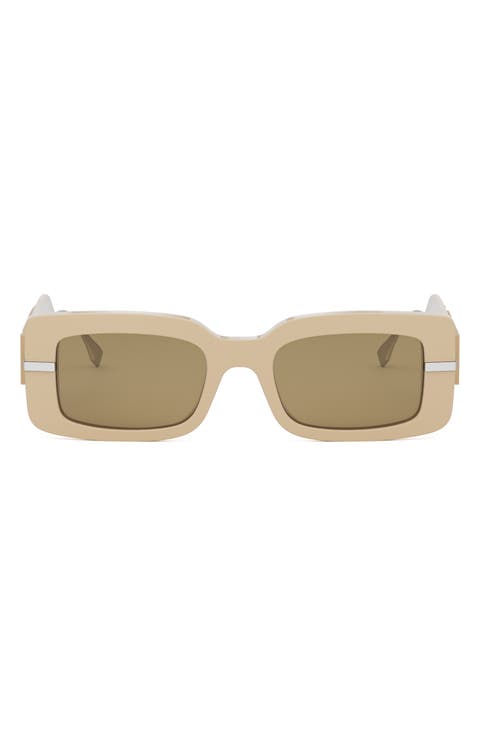 'Fendigraphy 51mm Rectangular Sunglasses