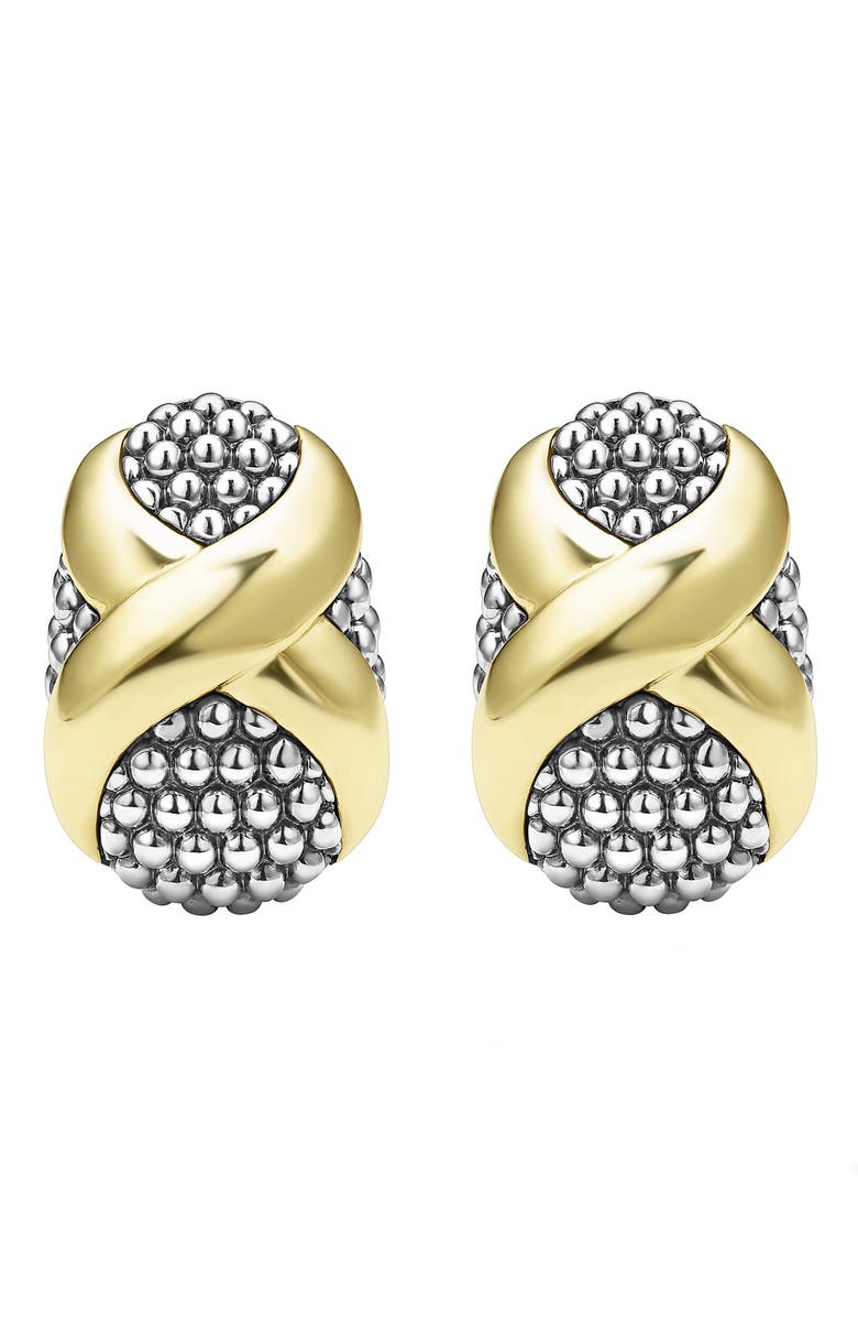 LAGOS Embrace Omega Earrings, Alternate, color, Metallic