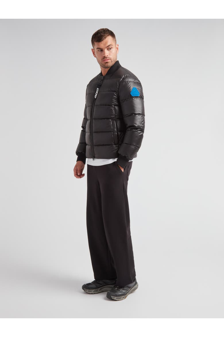 Vortex Long Sleeve Bomber Jacket, Alternate, color, BLACK