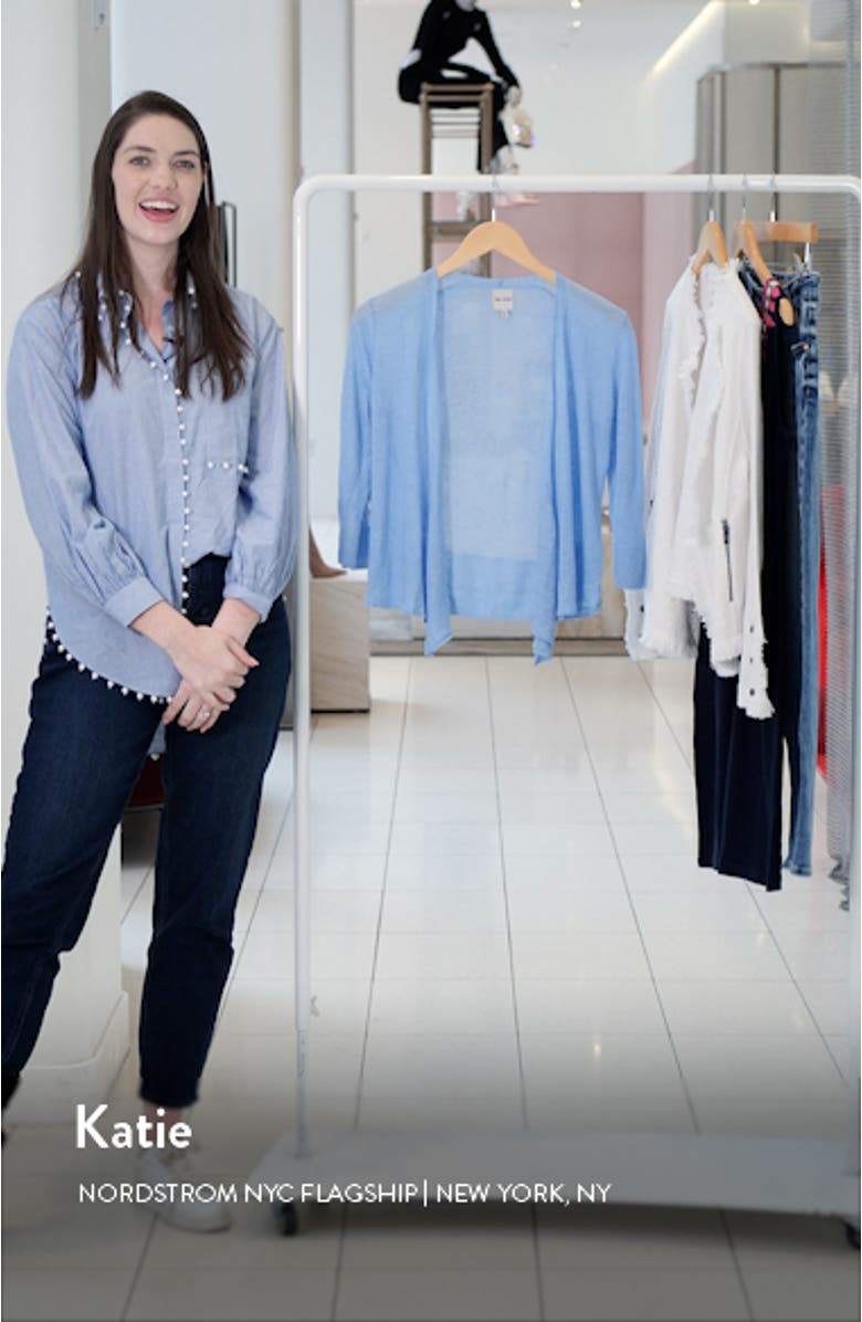 4-Way Convertible Linen Blend Cardigan, sales video thumbnail