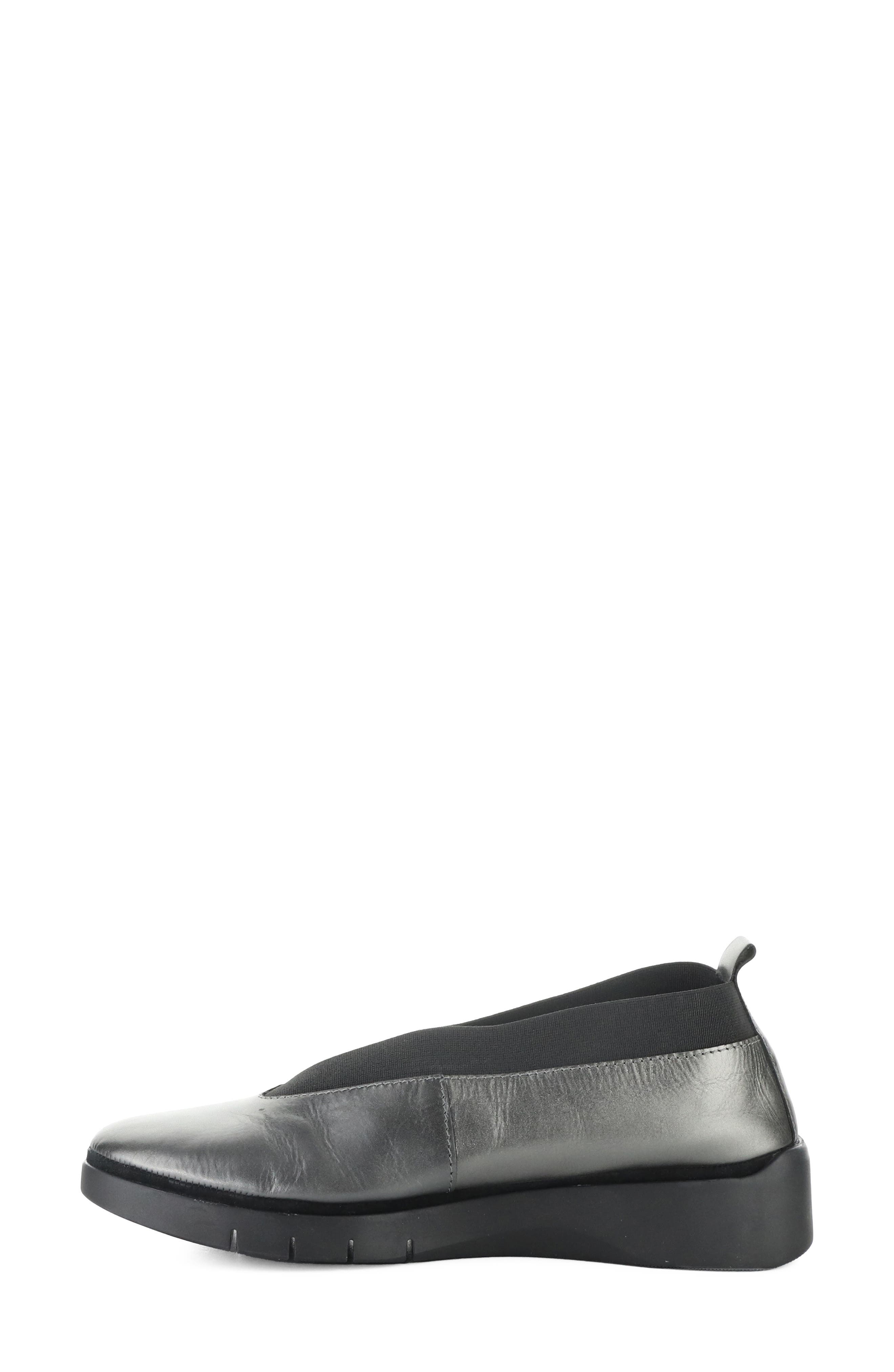 Lomel Leather Skimmer Flat, Alternate, color, 004 ANTHRACITE