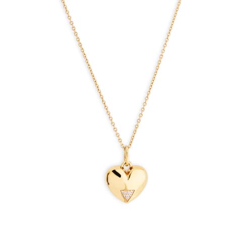 Art Deco Hearts Pendant