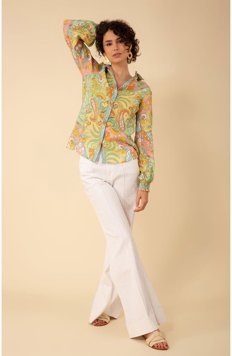 Hale Bob Marley Linen Top, Alternate, color,