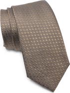 Jack Victor Dot Cotton & Silk Blend Tie