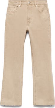 MANGO Crop Flare Jeans