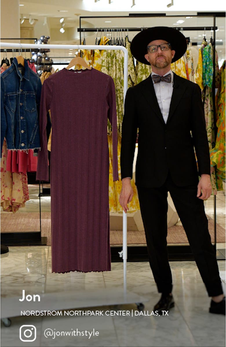 Lettuce Edge Long Sleeve Midi Dress, sales video thumbnail