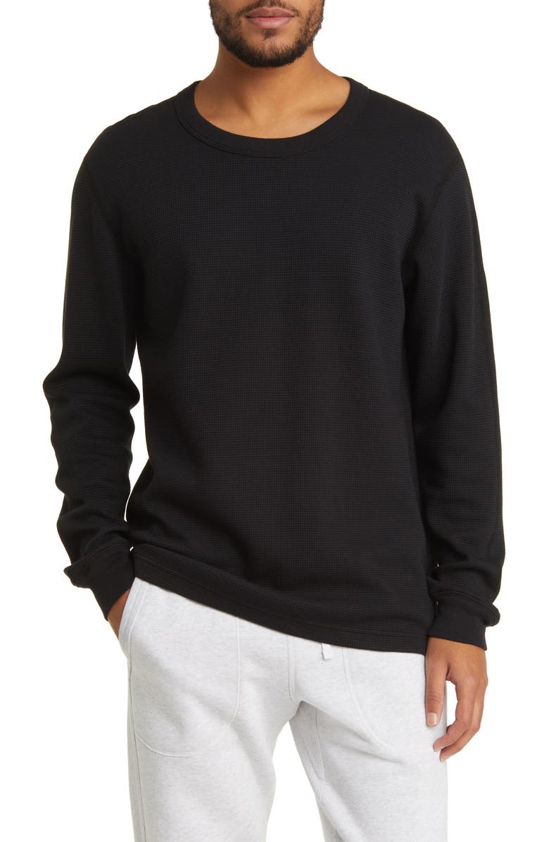 Reigning Champ Lightweight Waffle Long Sleeve T-Shirt, Main, color, 
