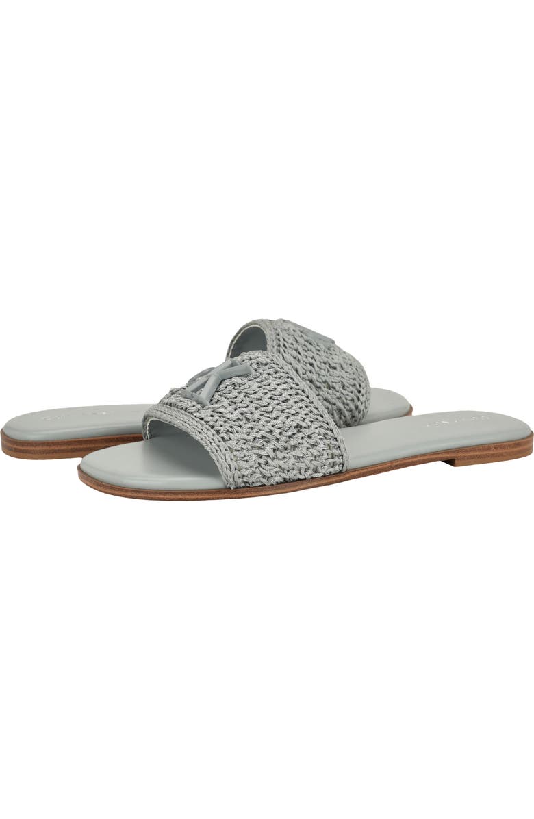 Calvin Klein Kamine Slide Sandal, Alternate, color, Light Blue Woven