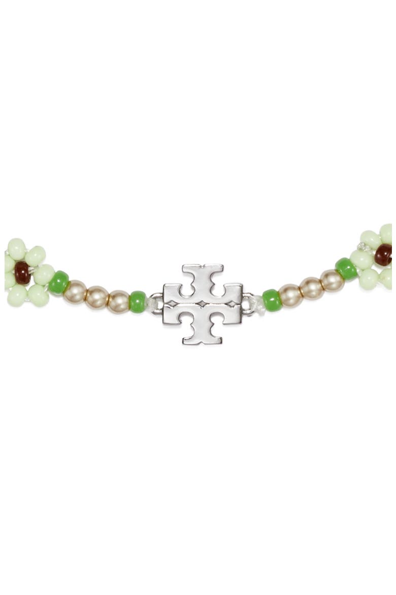 Curiosity Faux Pearl Flower Bracelet, Alternate, color, MINT