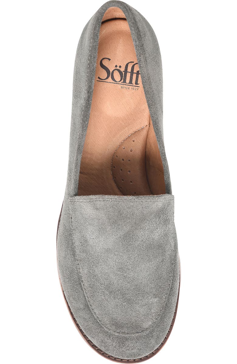 Söfft Napoli Loafer, Alternate, color, Smoke Suede