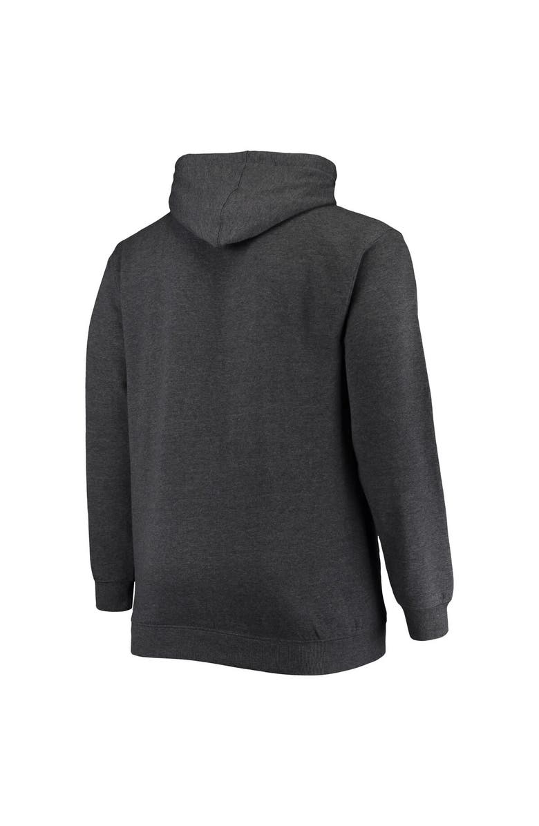 FANATICS Men's Fanatics Branded Heathered Charcoal New York Giants Big & Tall Practice Pullover Hoodie, Alternate, color, 