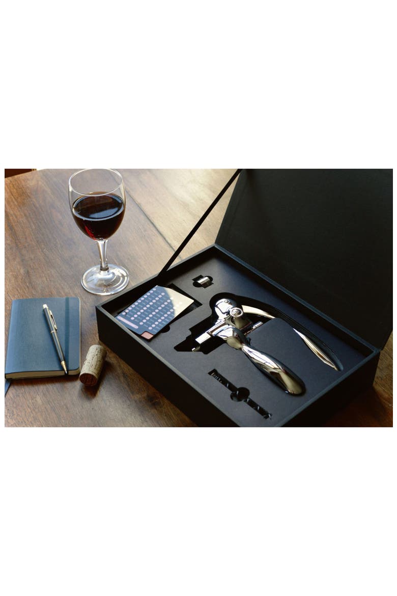 Oeno Box Sommelier Lever Corkscrew, Alternate, color, BLACK