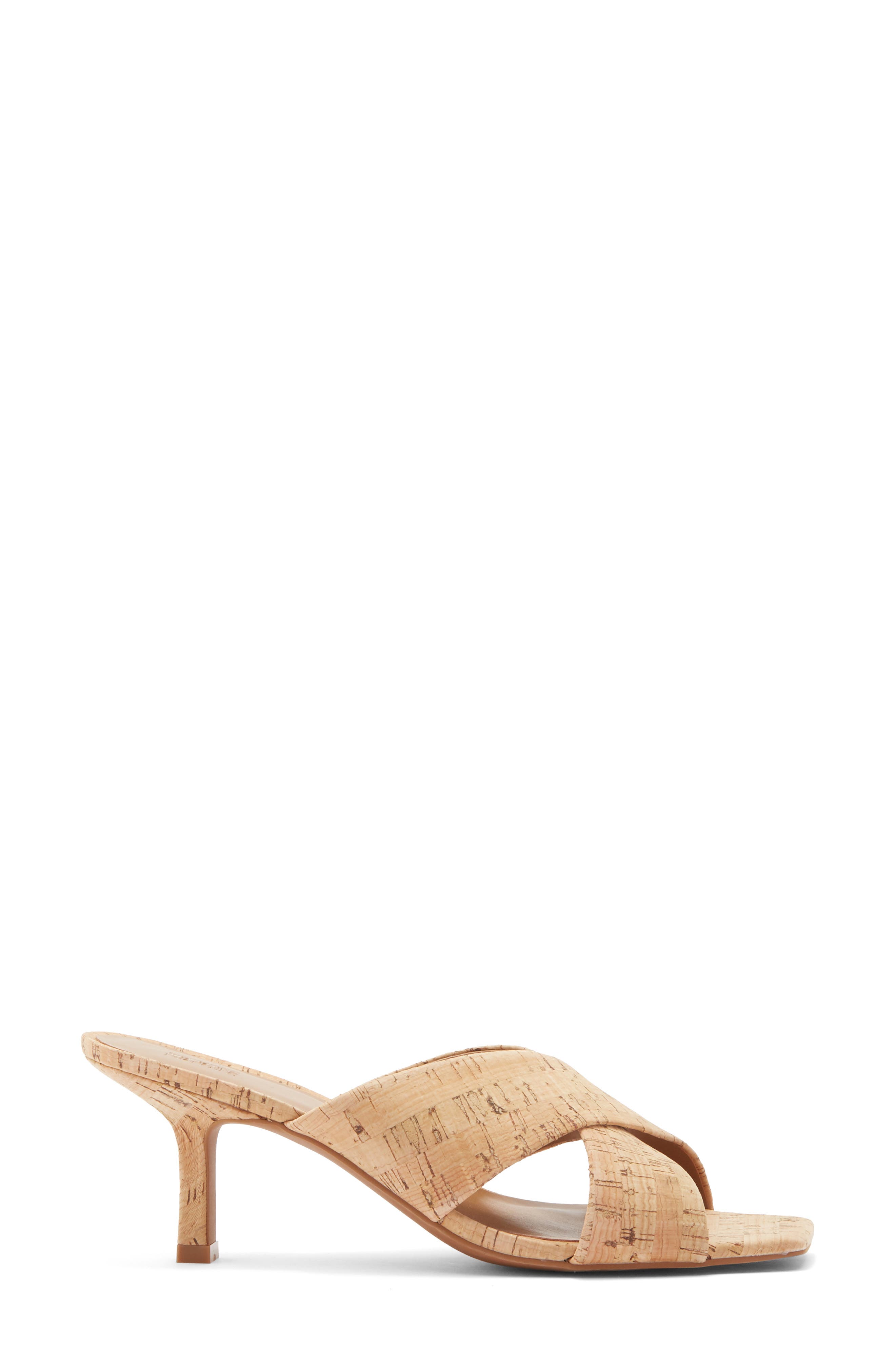 Lauren Slide Sandal, Alternate, color, NATURAL CORK