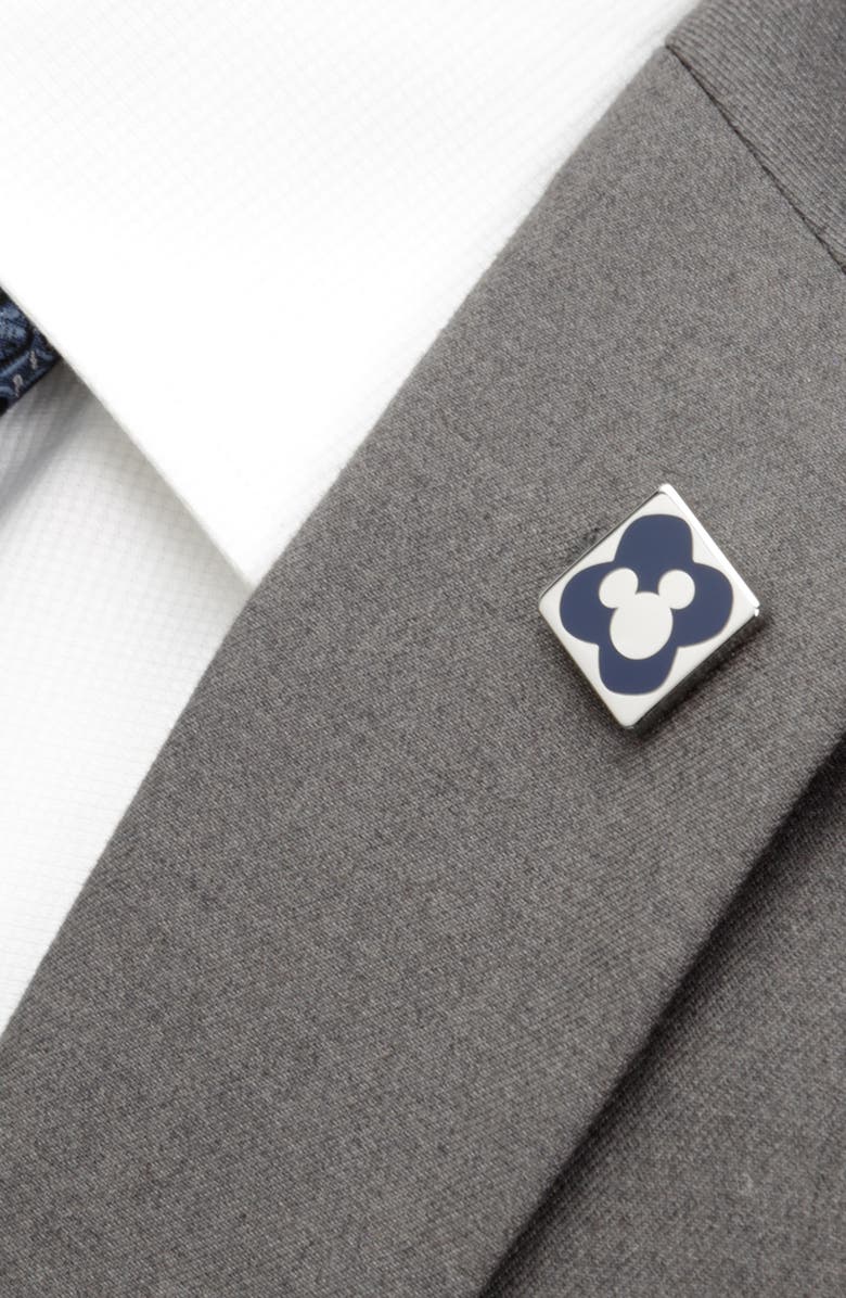 Cufflinks, Inc. Mickey Mouse Steamboat Willie Socks & Lapel Pin Gift Set, Alternate, color, Black Multi