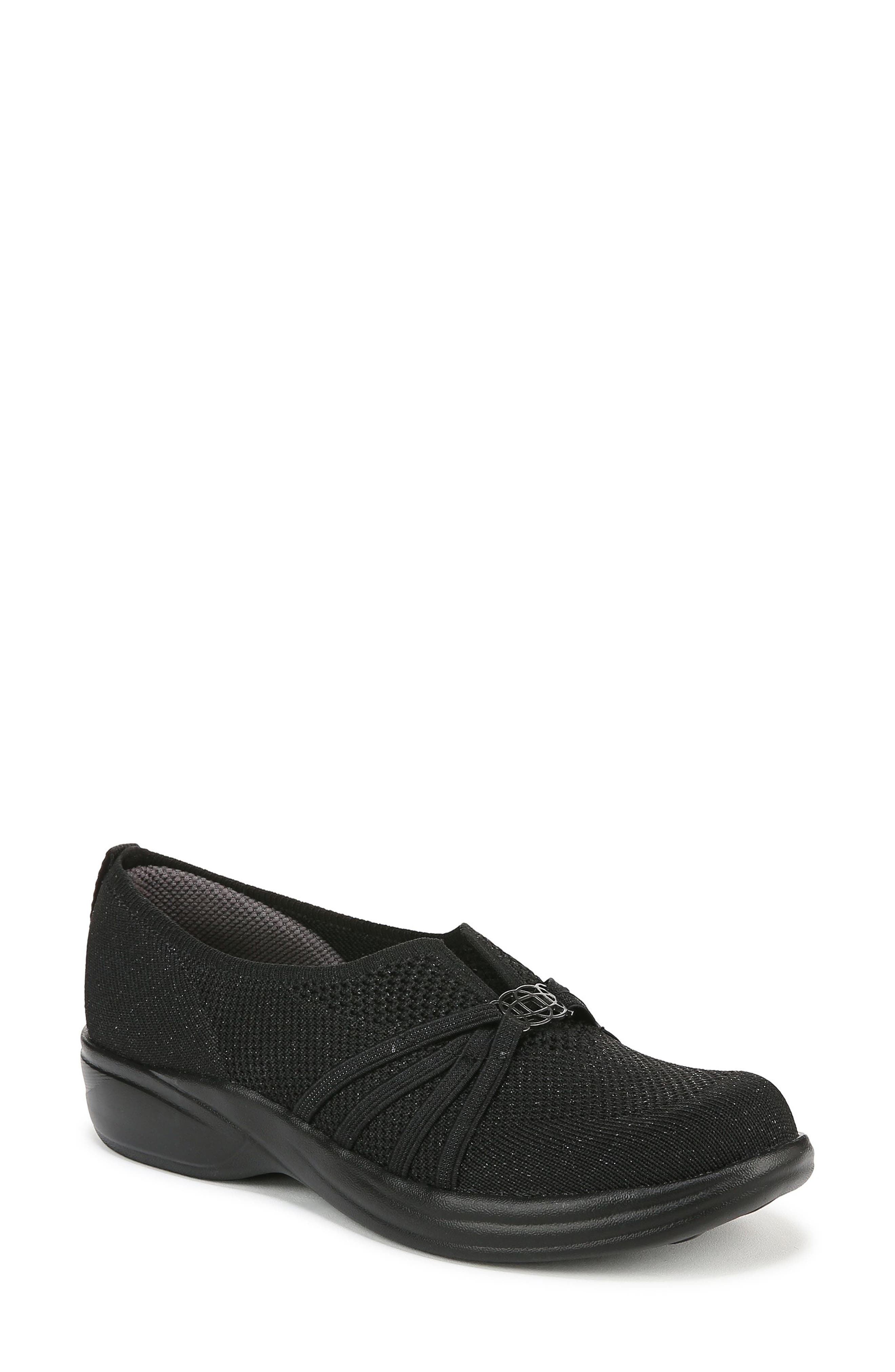 LifeStride Niche Knit Slip-On Sneaker - Wide Width Available, Main, color, Black Knit