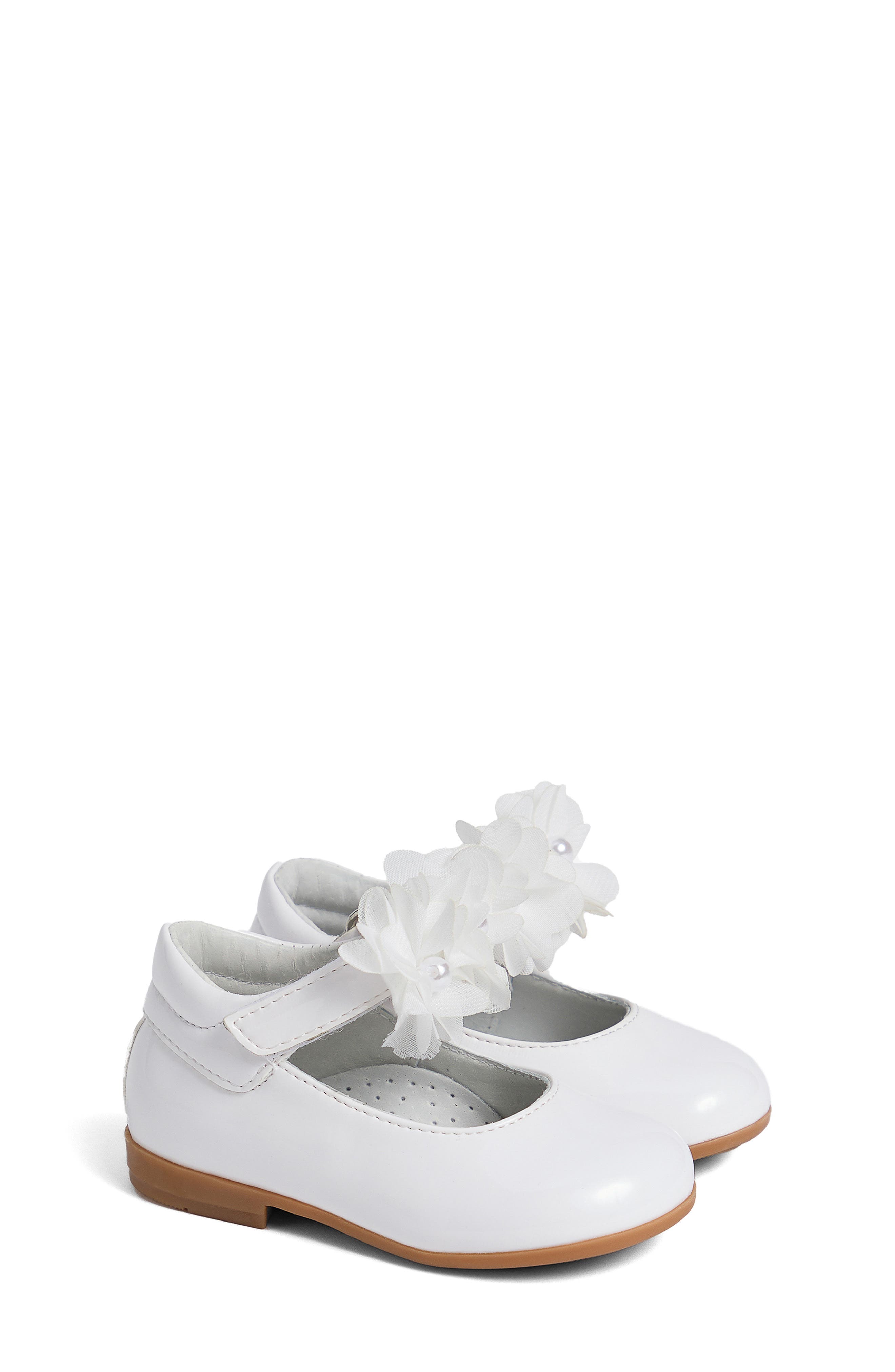 NeroGiardini Kids' Mary Jane Ballet Flat, Main, color, White