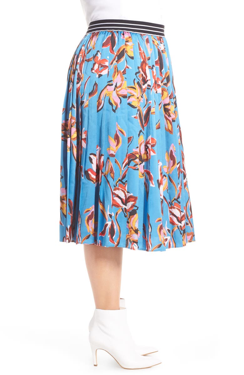 Halogen<sup>®</sup> Printed Pleated Skirt, Alternate, color, 
