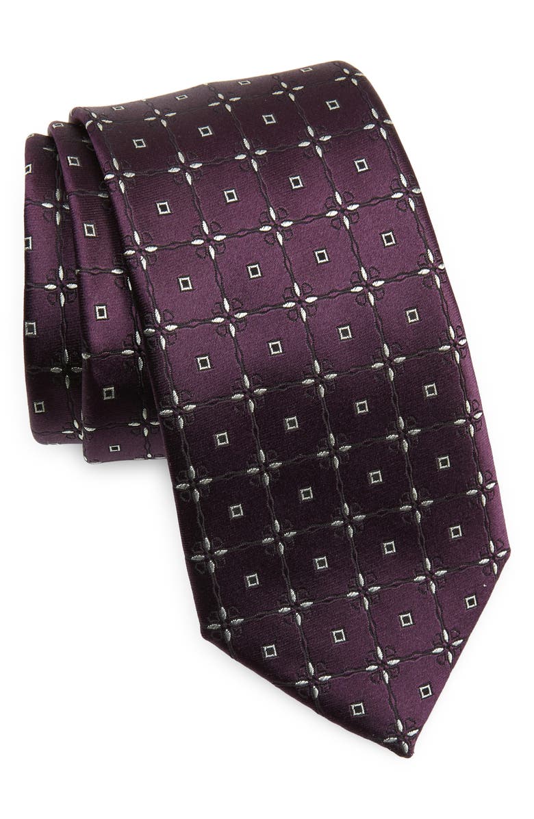 ZEGNA TIES Fili Geo Silk Tie, Main, color,