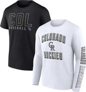 FANATICS Men's Fanatics Branded Black/White Colorado Rockies Two-Pack Combo T-Shirt Set