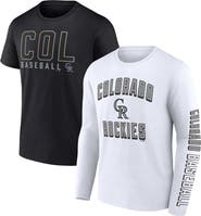 FANATICS Men's Fanatics Branded Black/White Colorado Rockies Two-Pack Combo T-Shirt Set