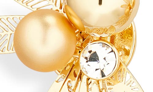 Carolina Herrera Olive Leaf Clip-on Earrings In Gold