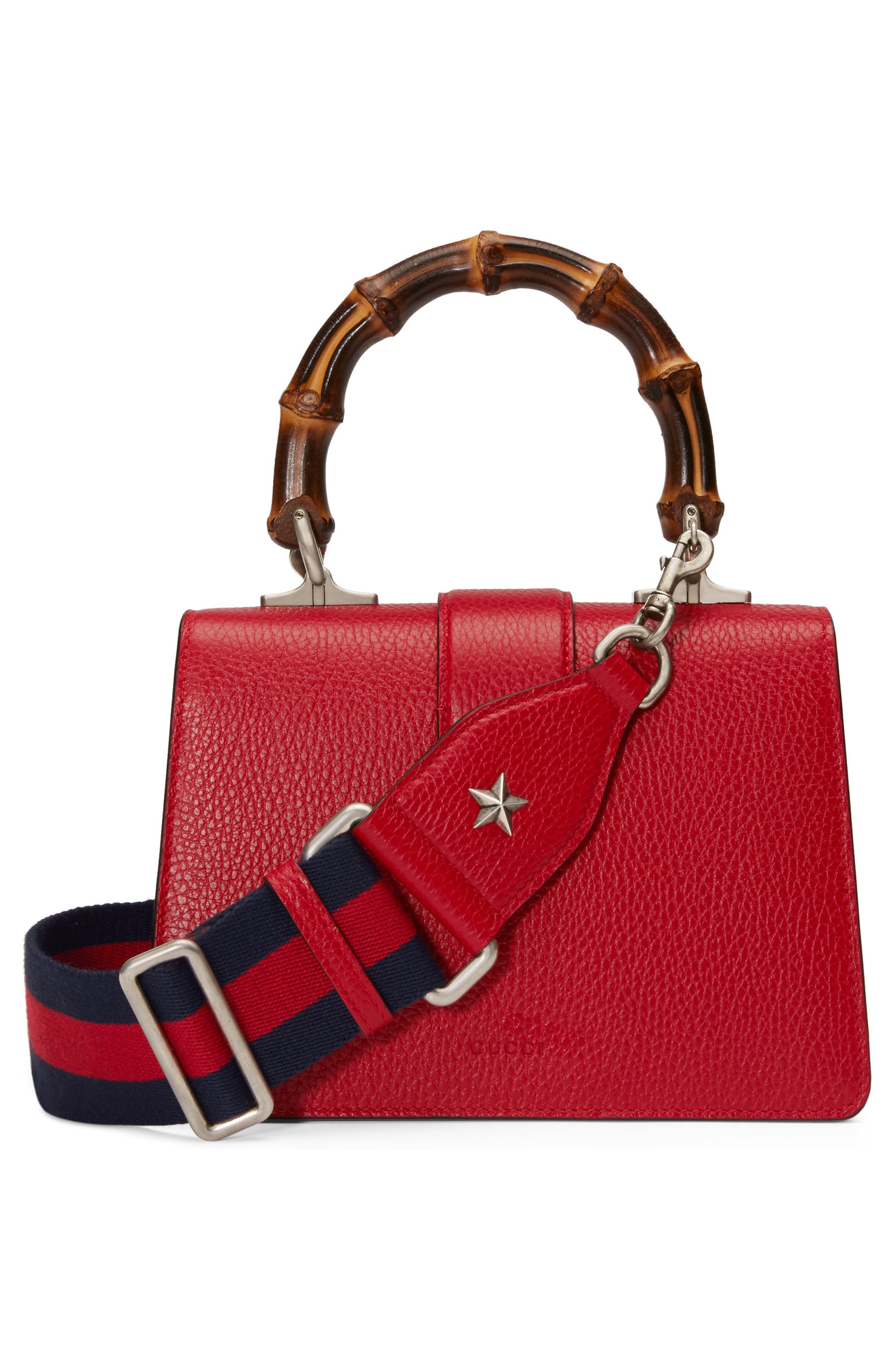 Mini Leather Satchel, Alternate, color, RED/ BLUE/ BLACK DIAMOND