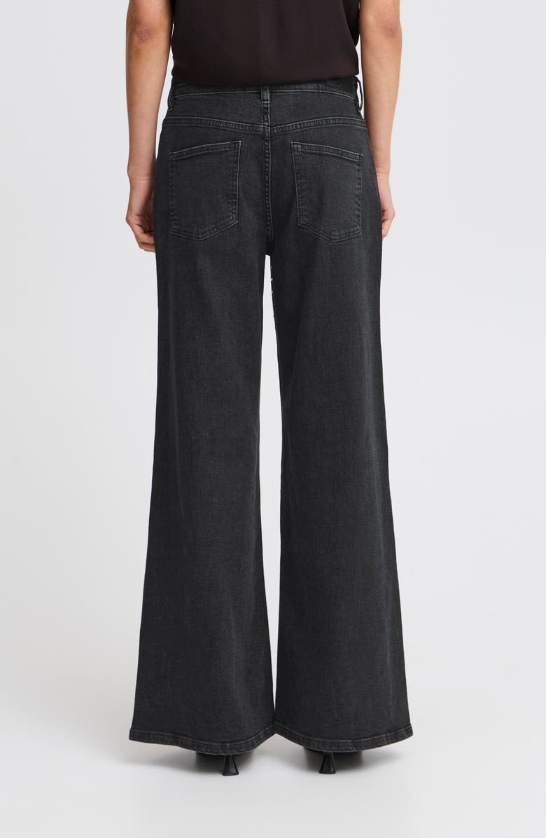 ICHI Studded Wide Leg Jeans, Alternate, color, 