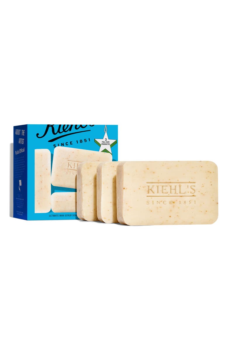 Kiehl's Since 1851 Ultimate Man Exfoliating Soap Trio $47 Value, Main, color, 