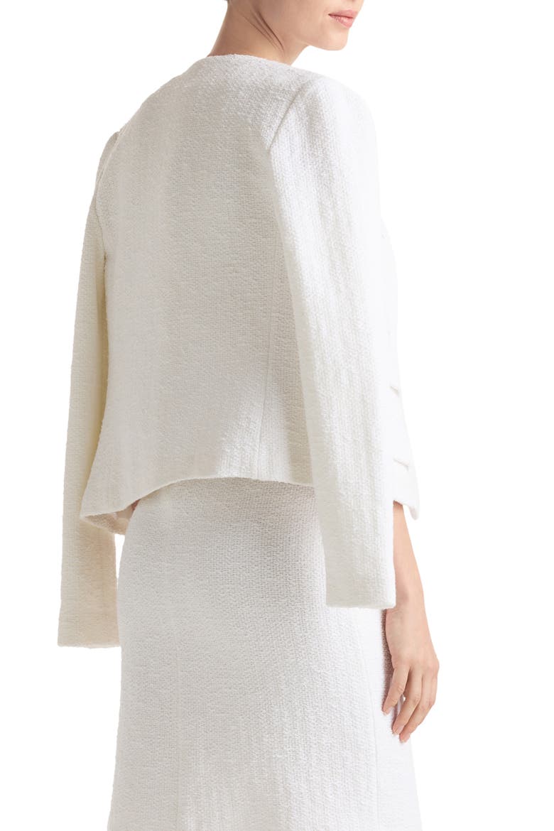Bouclé Knit Jacket, Alternate, color, OPTIC WHITE
