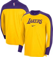 Nike Men's Nike Gold Los Angeles Lakers 2024/25 Authentic Pre-Game Legend Long Sleeve Shooting Shirt