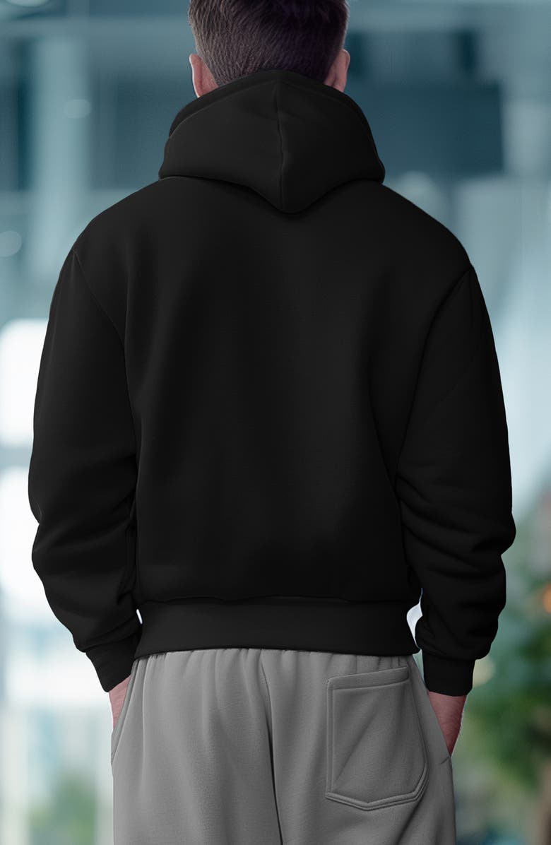 Dalix Astronaut Heavyweight Relaxed Hoodie, Alternate, color, Black