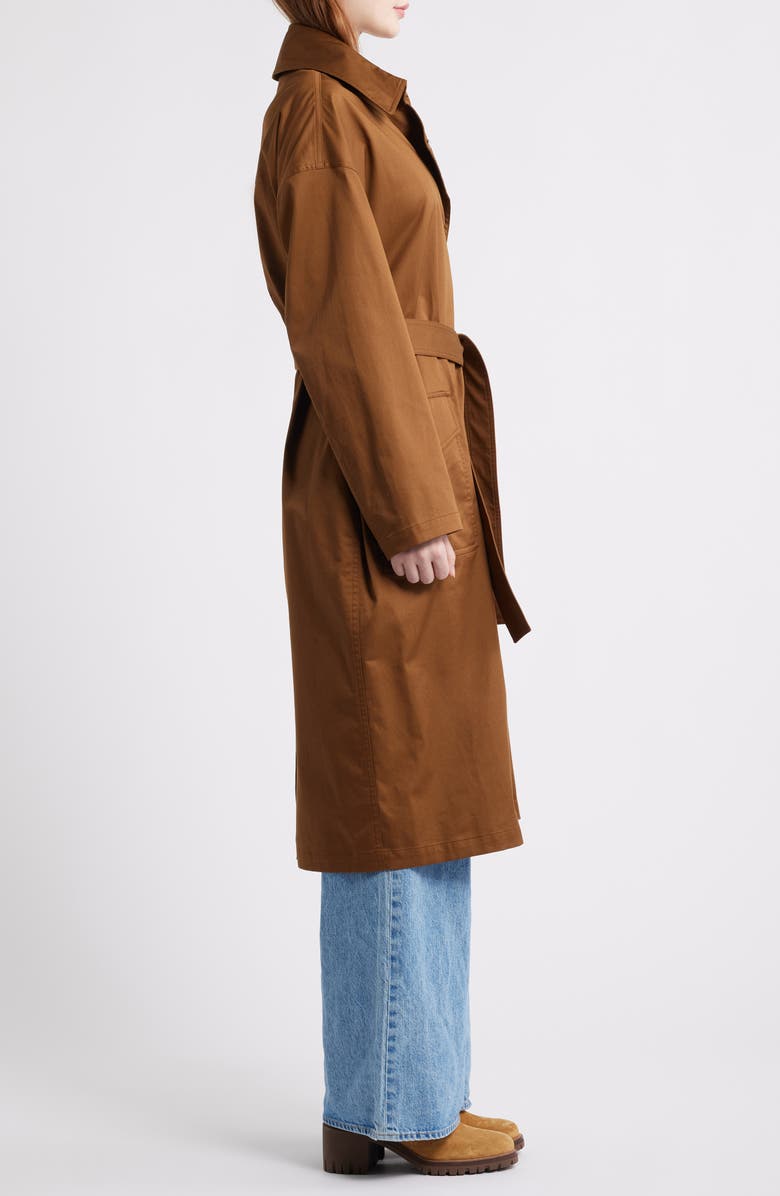 rag & bone Rue Stretch Cotton Trench Coat, Alternate, color, Light Brown