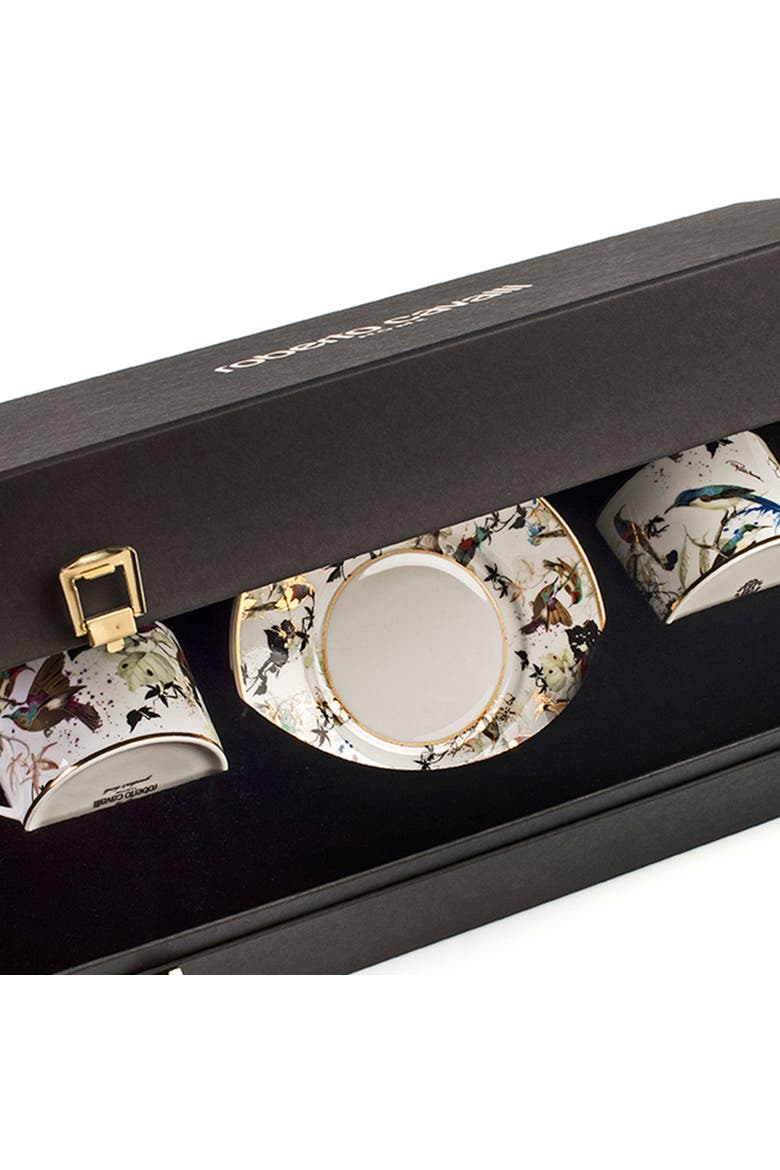 Tea Cup & Saucer with Luxury Box, Main, color, Garden's Birds