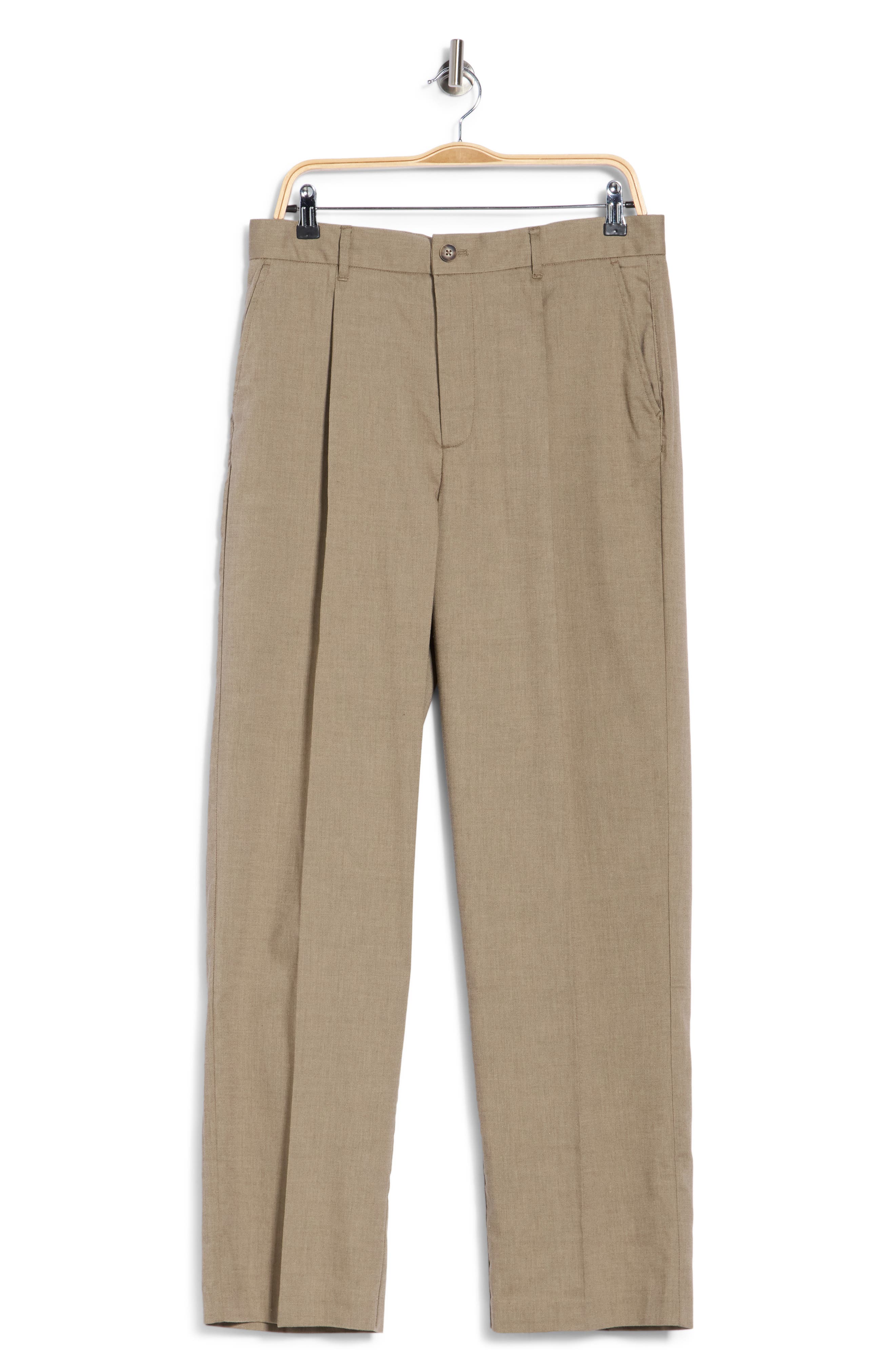 Reece Pleated Slub Suit Pants