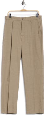 Les Deux Reece Pleated Slub Suit Pants