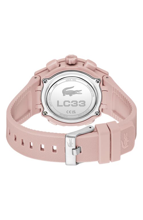 LACOSTE LACOSTE LC33 SILICONE STRAP WATCH, 40MM 