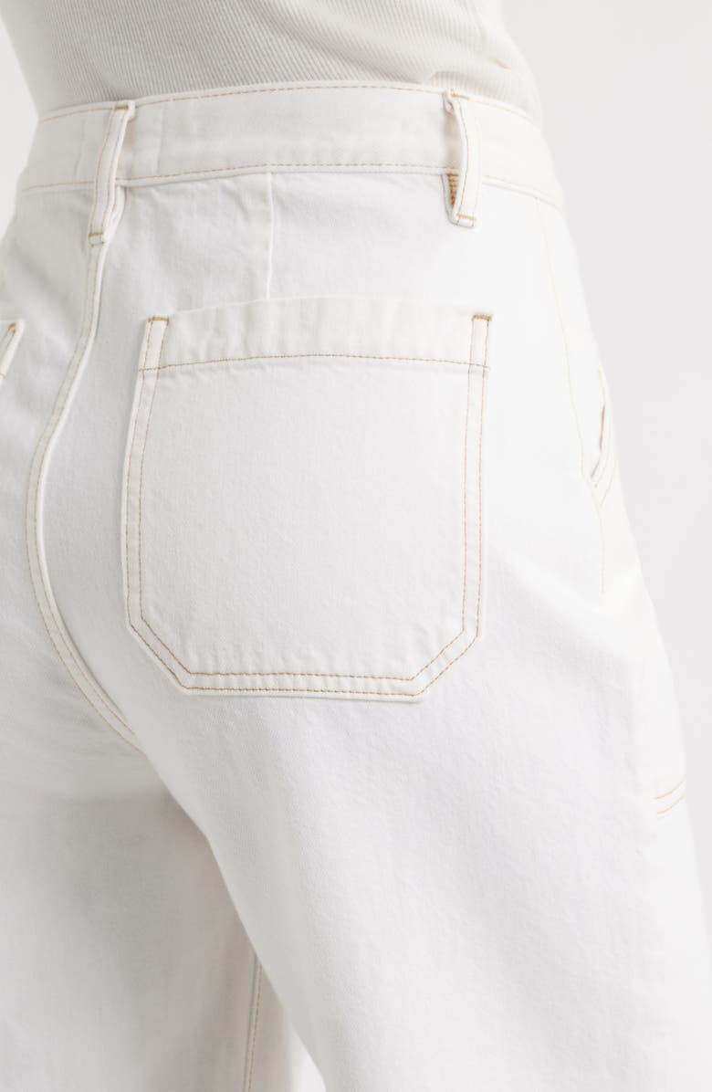 FRAME The Utility Cuff Wide Leg Jeans, Alternate, color, Au Natural Clean