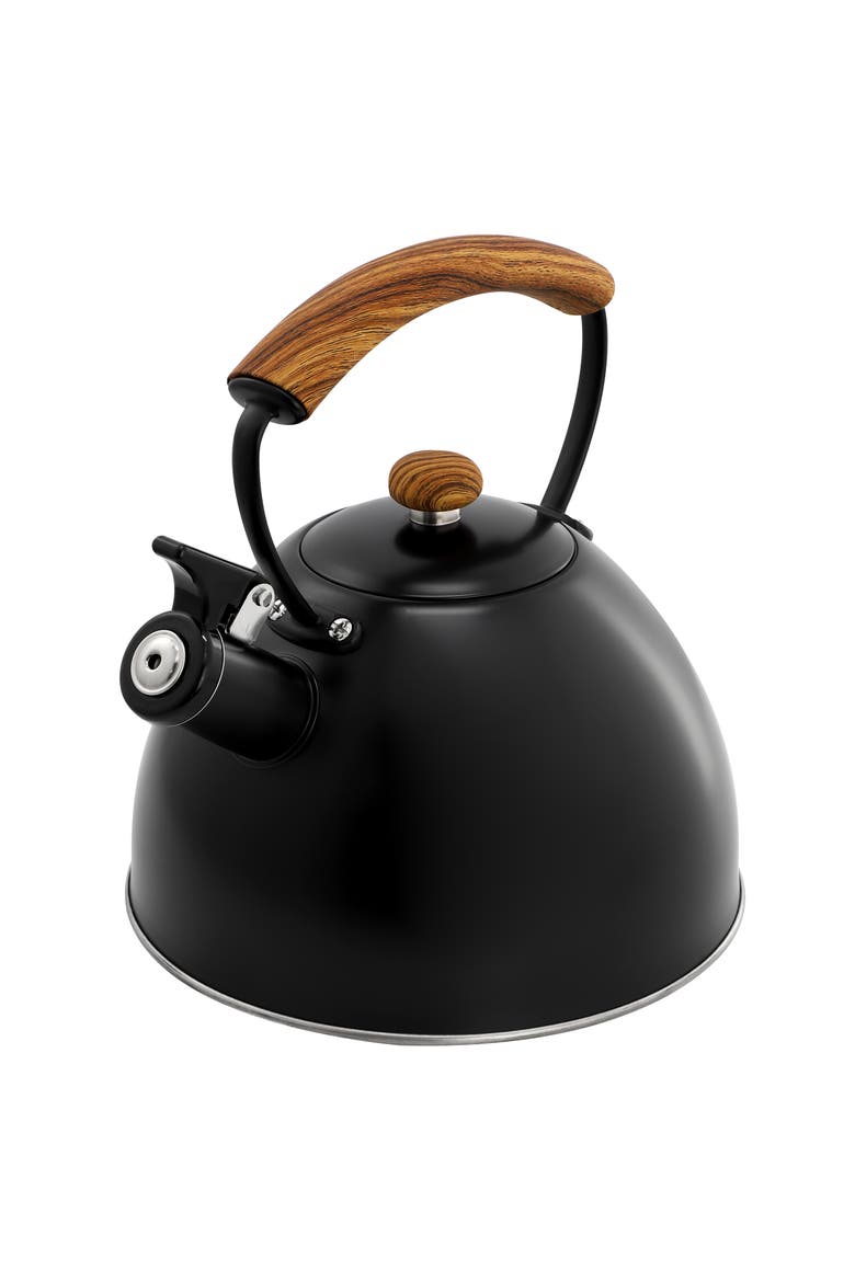 3.2 Quart Whistling Tea Kettle, Alternate, color, Matte Black