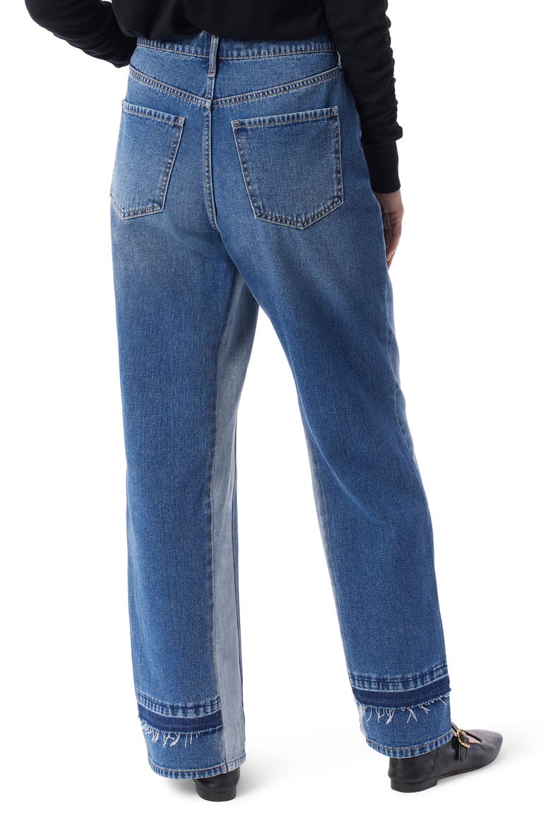 Fallon Two-Tone Straight Leg Jeans, Alternate, color, VALENCIA TWO TONE
