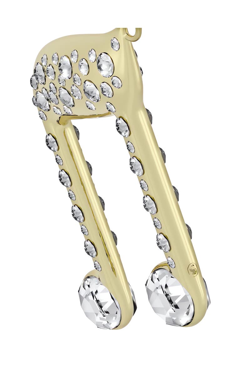 Swarovski Holiday Magic Music Note Crystal Ornament, Alternate, color, Gold