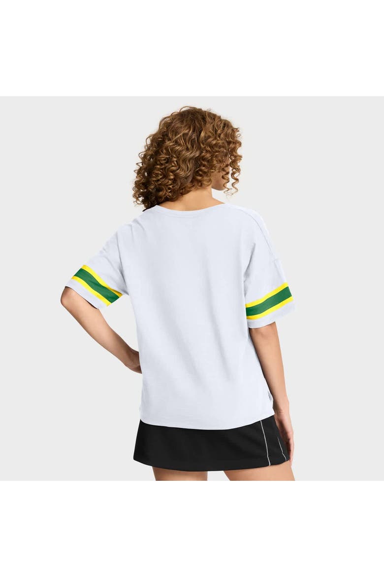 Women's Fanatics White Oregon Ducks Hometown Premium Script T-Shirt, Alternate, color, White