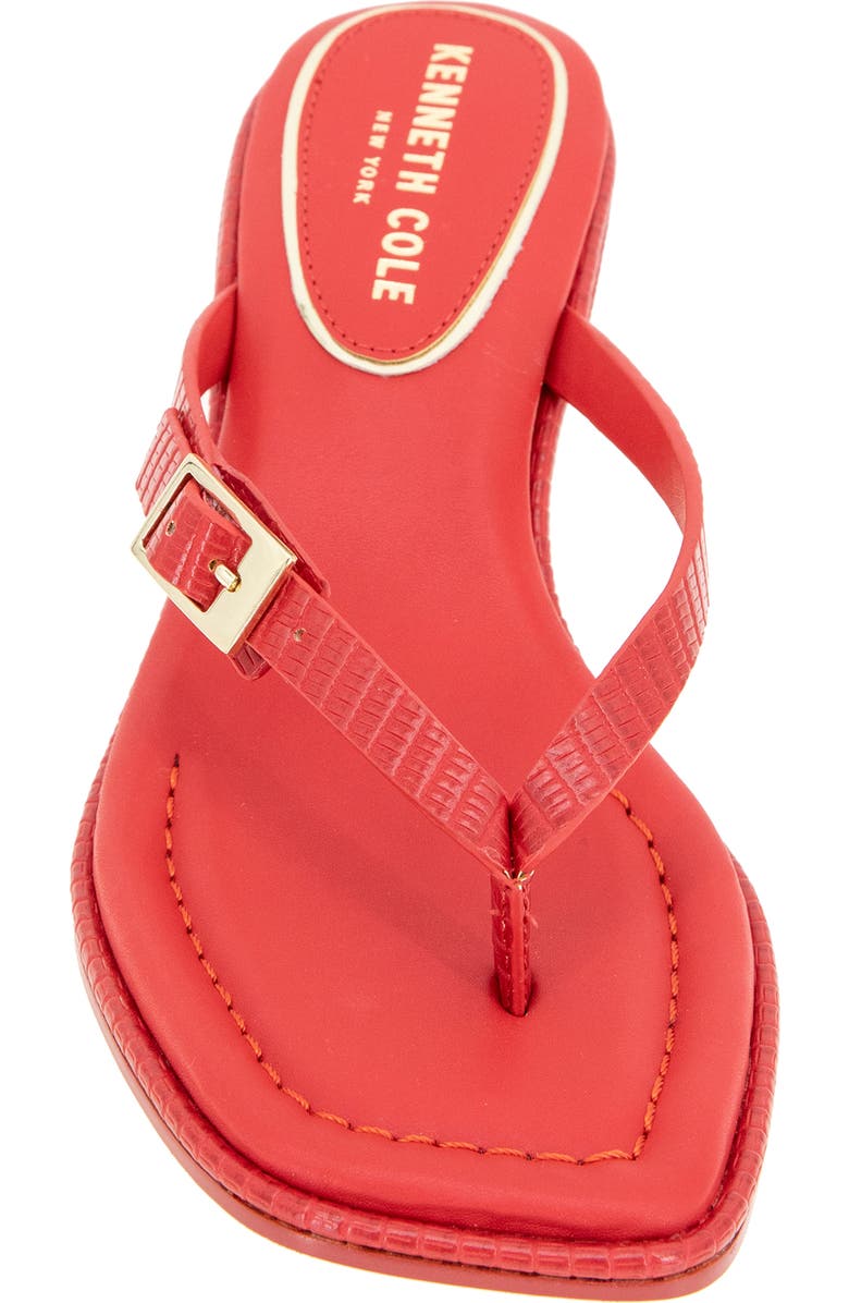 Kenneth Cole Gillie Kitten Heel Slide Sandal, Alternate, color, Red Lizard