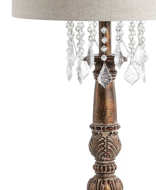 Jonathan Y 33.5in Carlisle Brown Table Lamp In Antique Brown