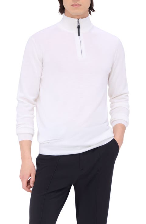 Merino Wool Quarter Zip Pullover