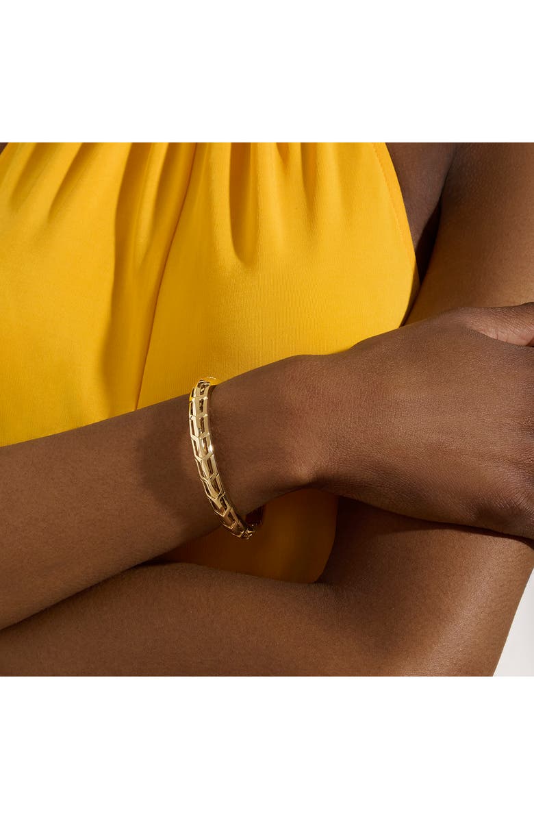 John Hardy Icon 50 14K Gold Bangle, 8mm, Alternate, color, Gold