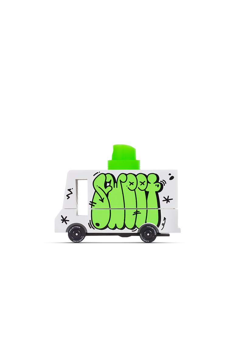 Green Graffiti Van, Main, color, Multi