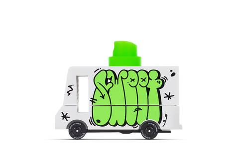 Green Graffiti Van