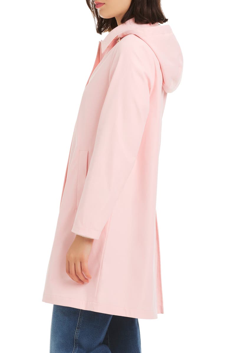 Kate Spade New York short rain coat, Alternate, color, Pale Guava