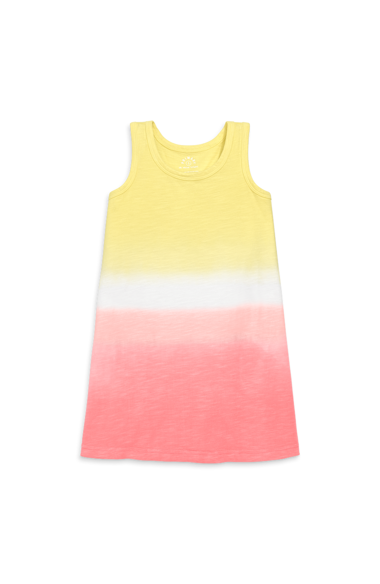 Primary Kids Tank Dress In Dip-Dye, Main, color, Flamingo Dip Dye