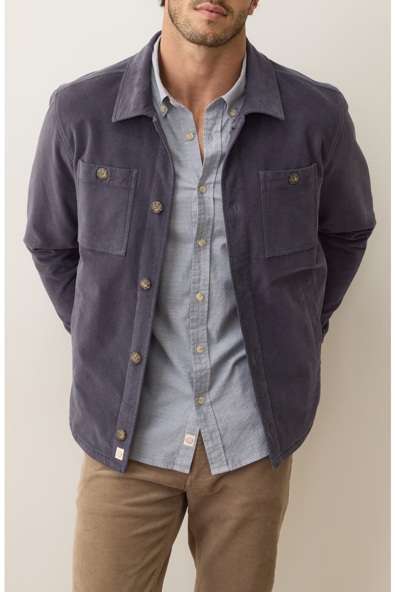 Max Moleskin Overshirt, Main, color, MOOD INDIGO